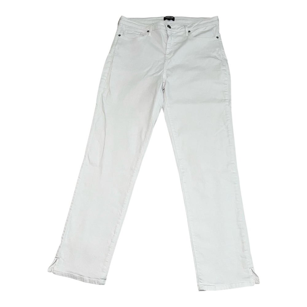 Curves 360 By NYDJ White High Rise Stretch Pants Size 10